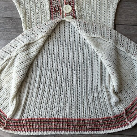 Tejiestilo Sueter’s Tribal Boho Hooded  Long Length Crochet Cardigan - Picture 11 of 16